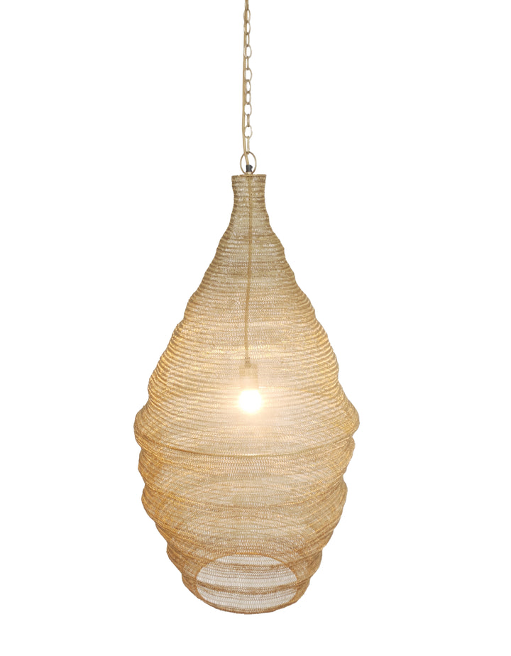 Powder Coat Chandelier in Gold by Bethel