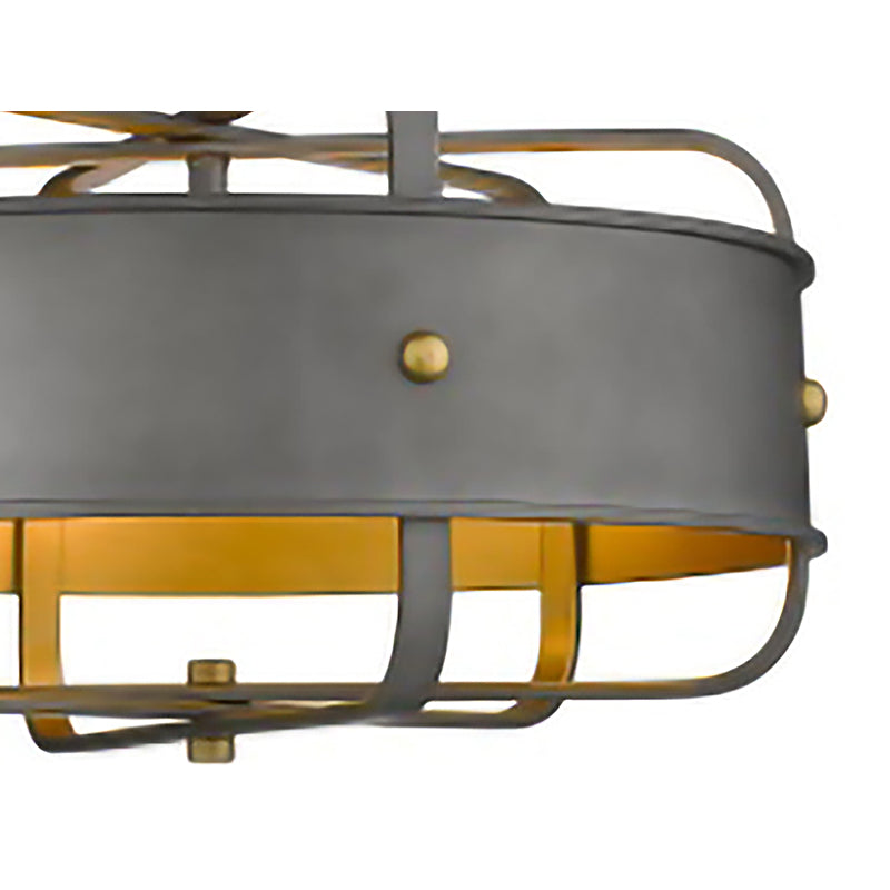 Charcoal Ceiling Fixture with Interior by Bethel - view 2