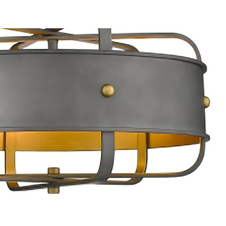 Charcoal Ceiling Fixture with Interior by Bethel - view 2