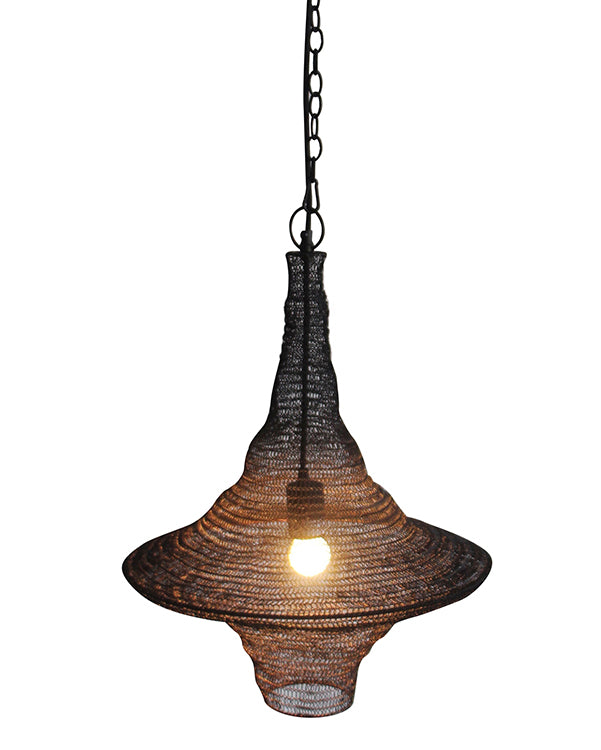 Powder Coat Chandelier (AC03) in Satin Black by Bethel