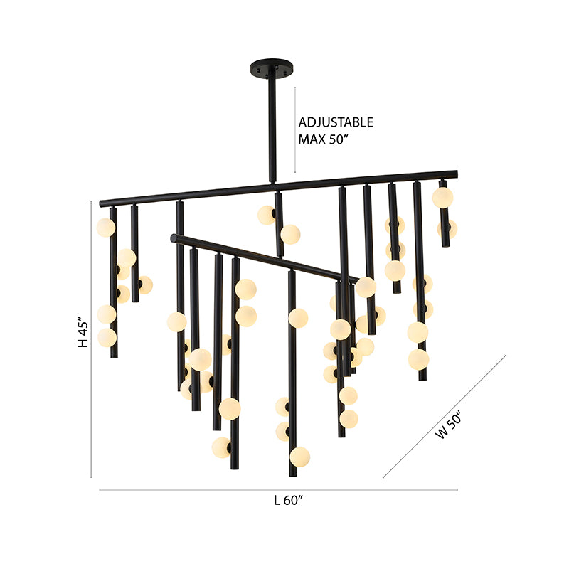 Glass Chandelier (WG01) by Bethel - view 4