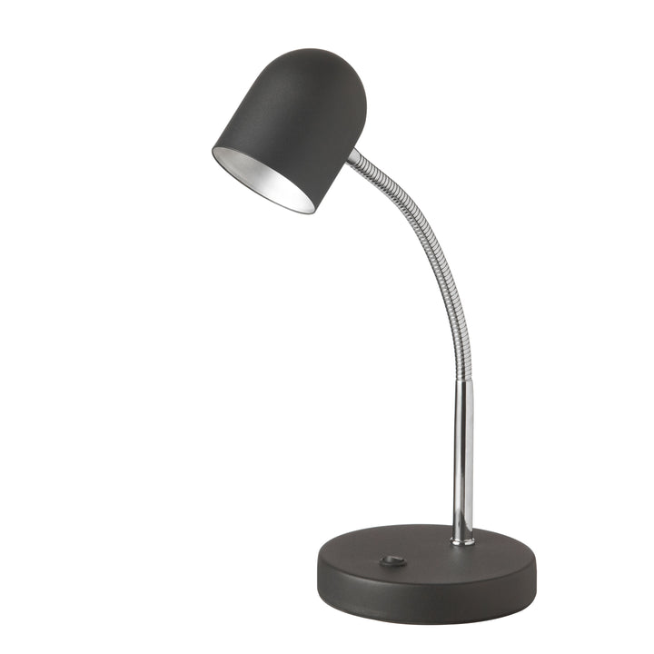 5W Table Lamp in Black & Polished Chrome by Dainolite