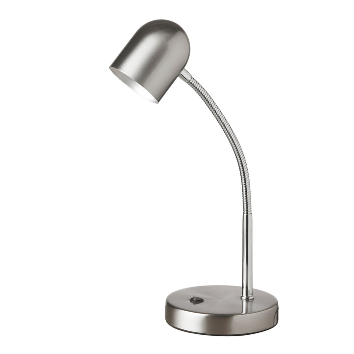 5W Table Lamp in Satin Chrome & Polished Chrome by Dainolite