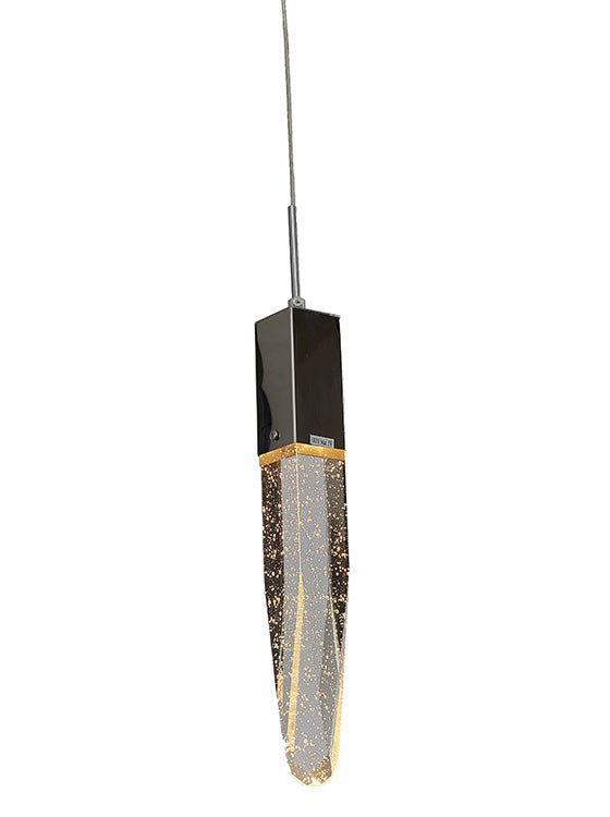Frame Single Pendant Light with Clear Iceberg Bubble Crystal by Bethel - view 18