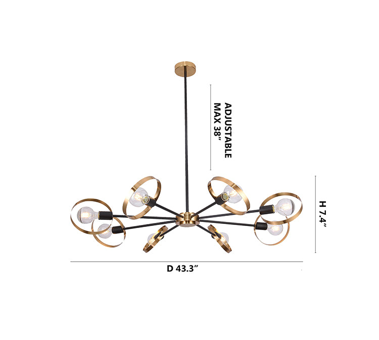 Ceiling Fixture with Adjustable Arms by Bethel - view 9
