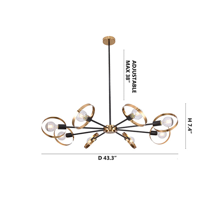 Ceiling Fixture with Adjustable Arms by Bethel - view 9