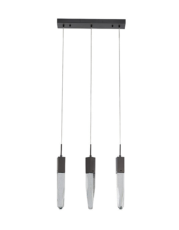 Frame Island Light with Clear Hanging Bubble Crystal Pendants by Bethel - view 14