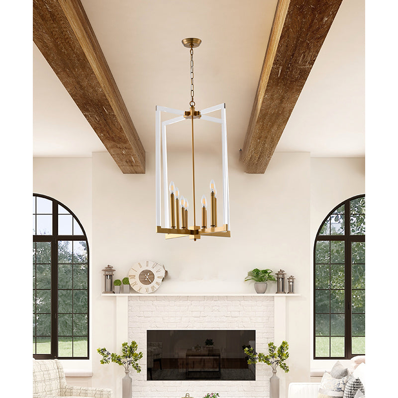 Metal Frame Ceiling Fixture with Clear Acrylic Arms by Bethel - view 13