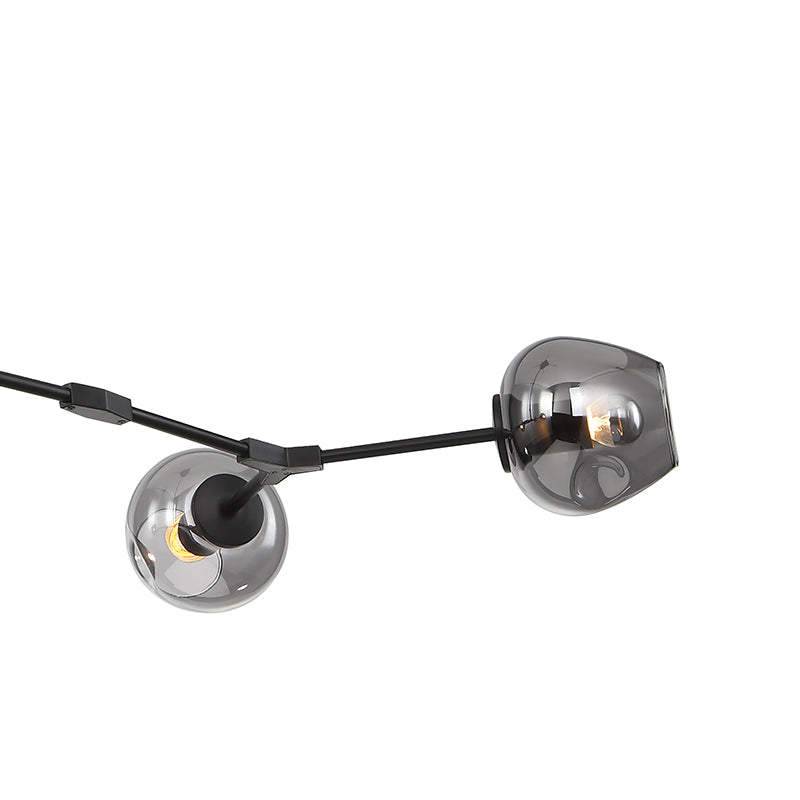 Frame Ceiling Fixture with Indented Color Glass Shades by Bethel - view 4