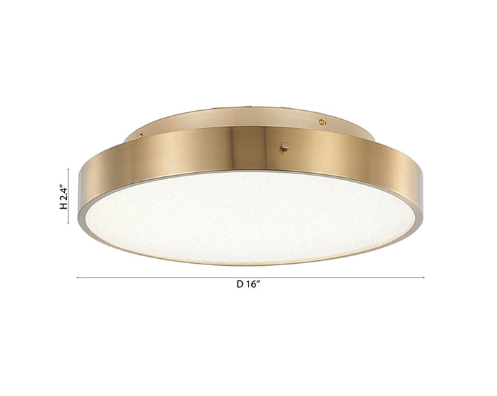 Frame LED Flush Mount with Clear Acrylic Beaded Diffuser by Bethel - view 18