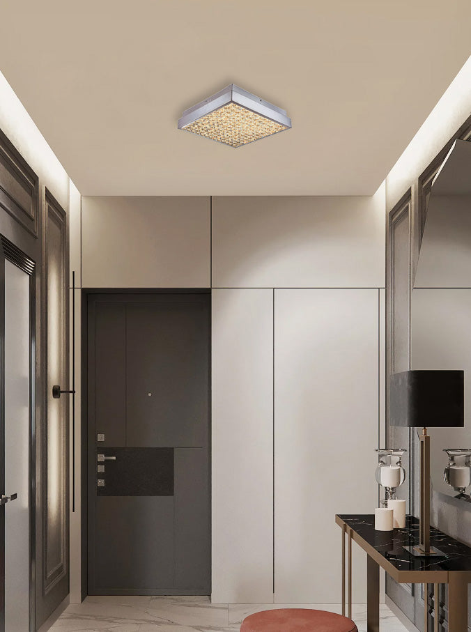 Chrome Crystal Flush Mount (JP15) by Bethel - view 5