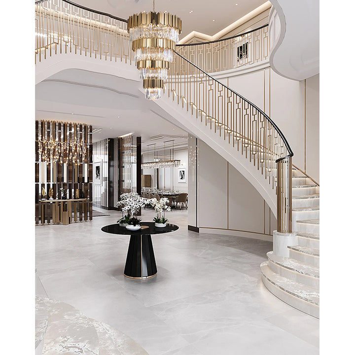 Five Tier Frame Chandelier with Clear Hanging Crystals (MU66) by Bethel - view 10