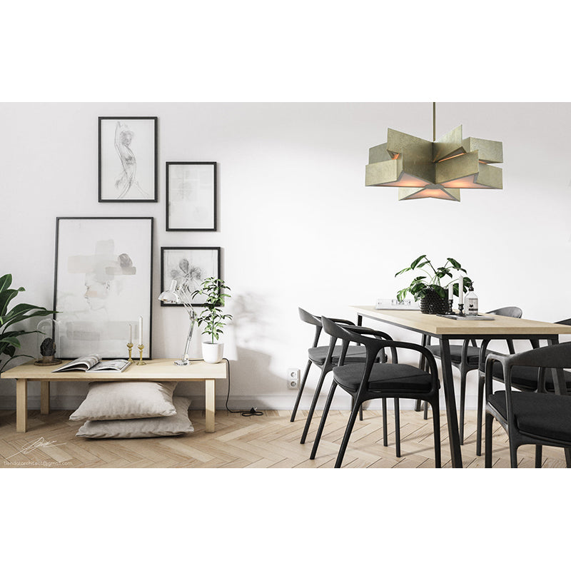 Gold Chandelier (MU65) by Bethel - view 9