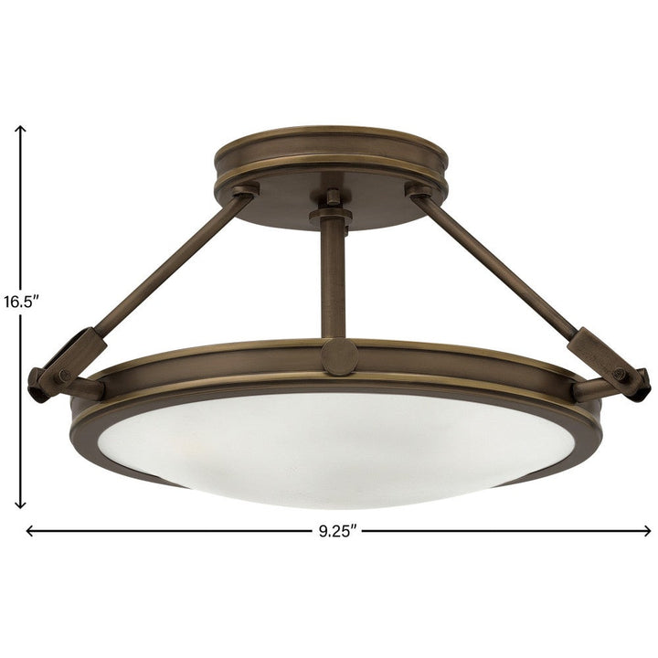 Collier Medium Semi-Flush Mount