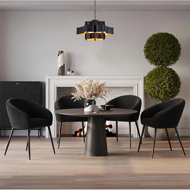 Three Tier Chandelier with Leaf Interior by Bethel - view 18