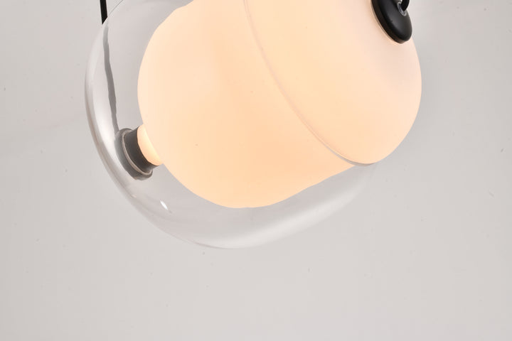 Clear Glass Shade LED Pendant Light with Hardware by Bethel - view 3