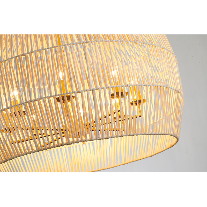 Natural Vine Weaved Basket Light with Frame by Bethel - view 8