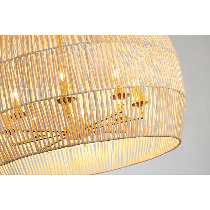 Natural Vine Weaved Basket Light with Frame by Bethel - view 8