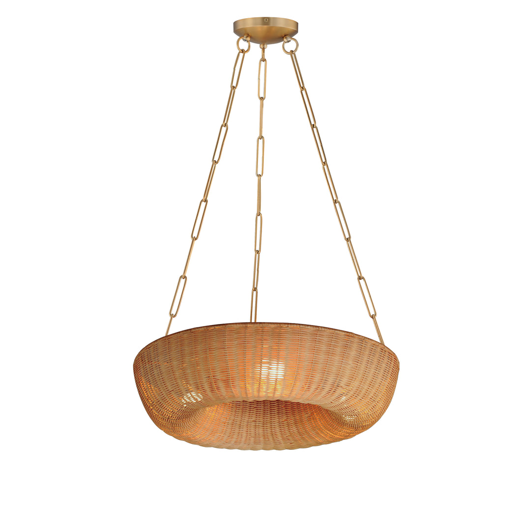 Bower Pendant Natural / Natural Aged Brass