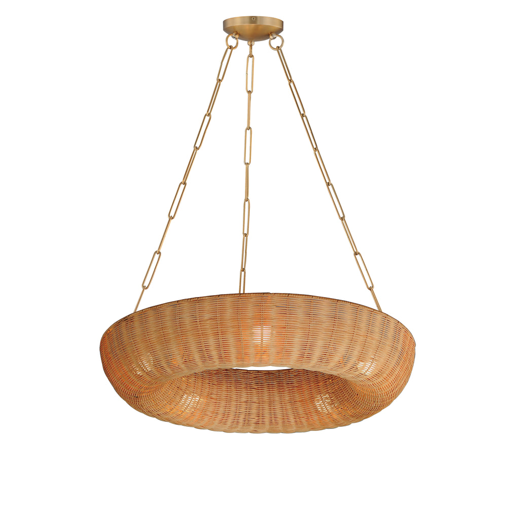 Bower Pendant Natural / Natural Aged Brass