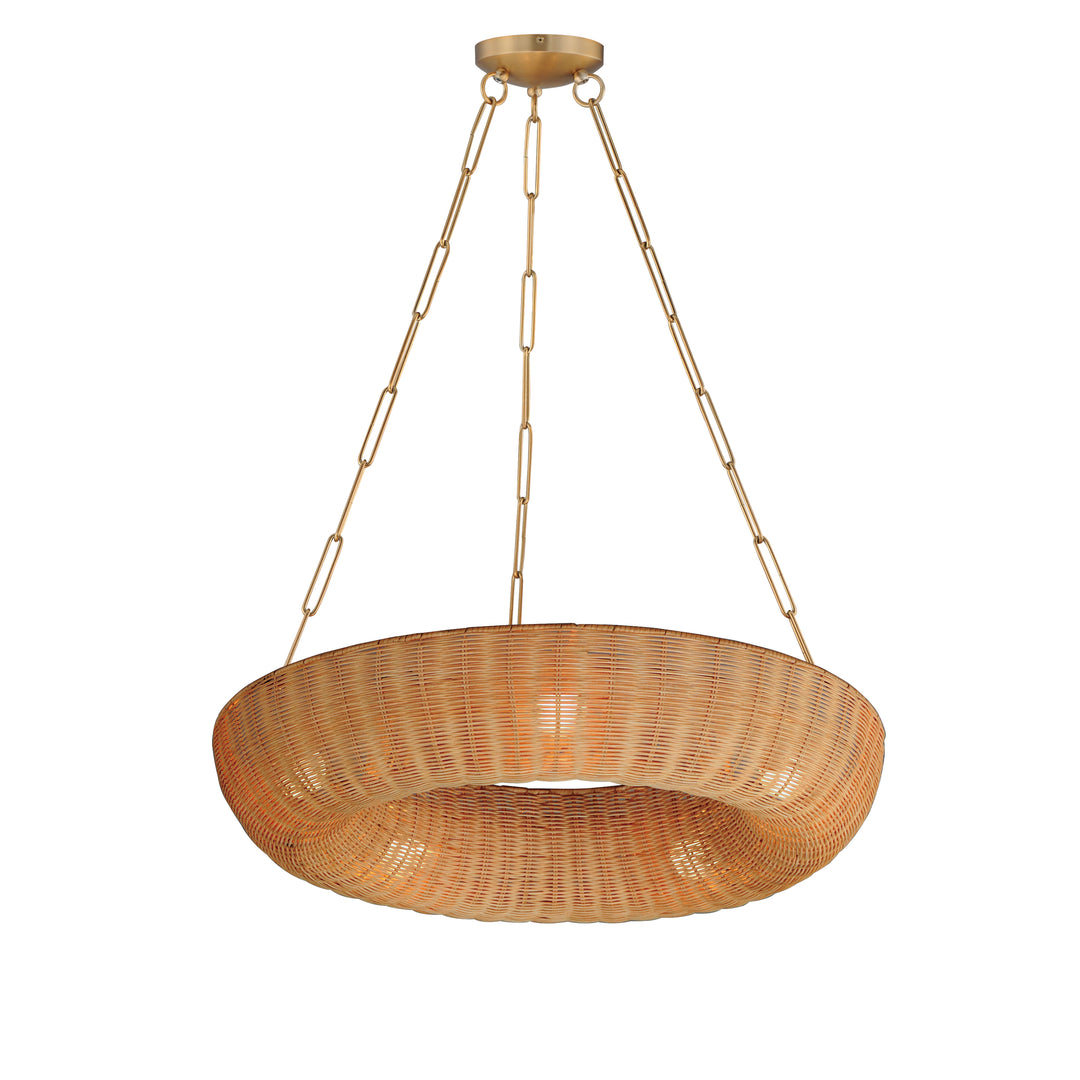 Bower Pendant Natural / Natural Aged Brass