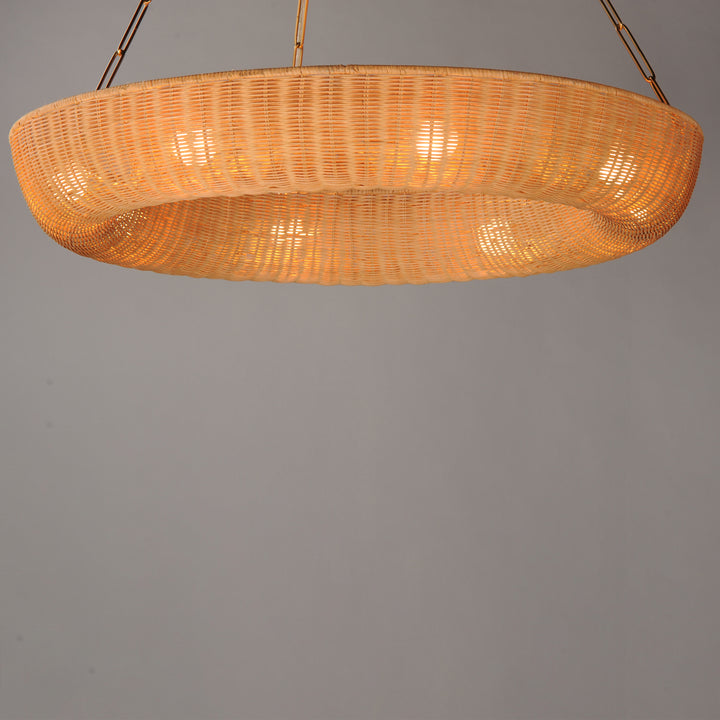 Bower Pendant Natural / Natural Aged Brass alternate view