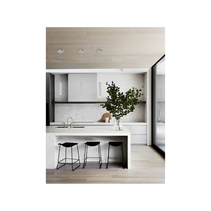 Triple Sided Clear Crystal Single Pendant LED Light Fixture with Chrome Stainless by Bethel - view 6