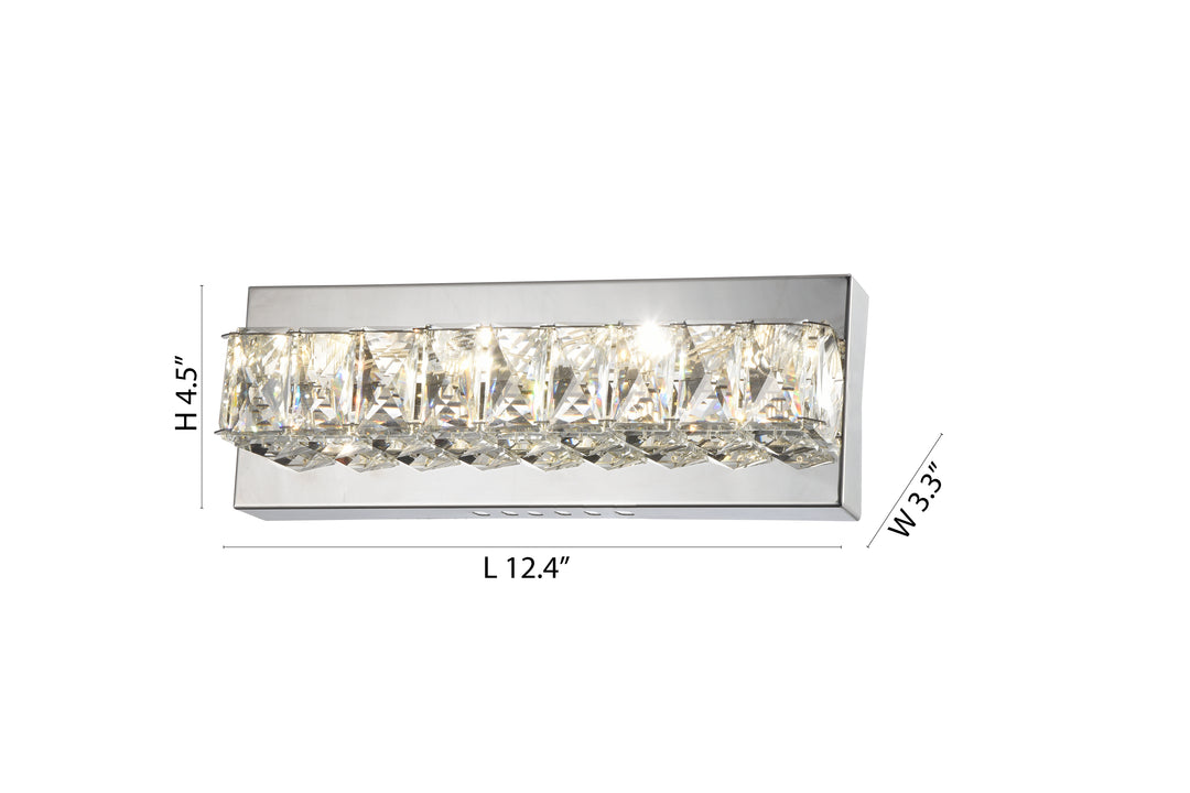 Chrome Crystal Vanity Light (KD19) by Bethel - view 3