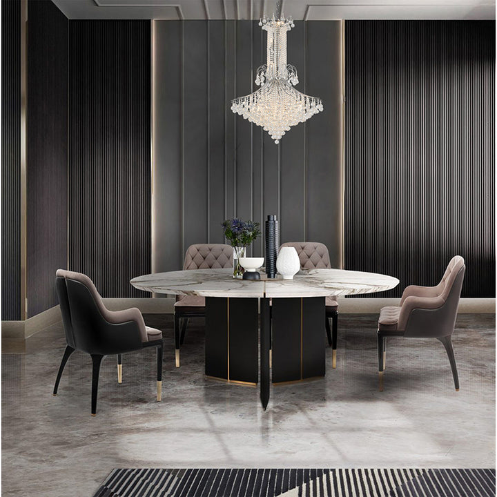 Chrome Waterfall Chandelier with Clear Hanging Crystals by Bethel - view 7
