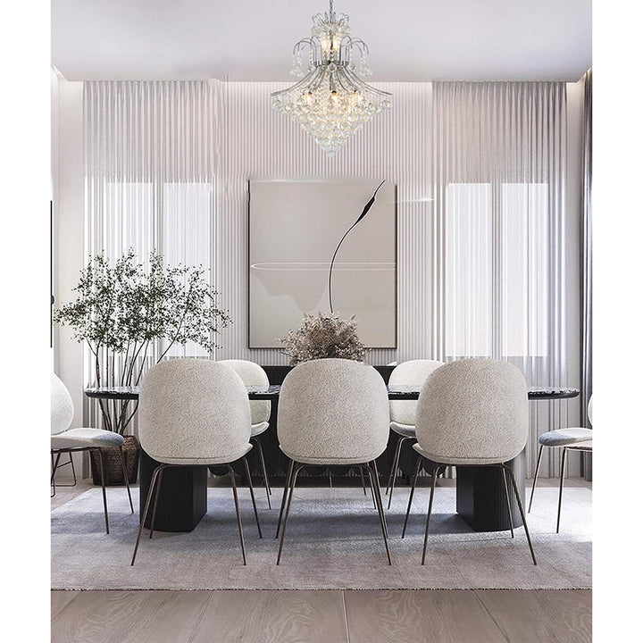 Frame Waterfall Chandelier with Clear Hanging Crystals by Bethel - view 5
