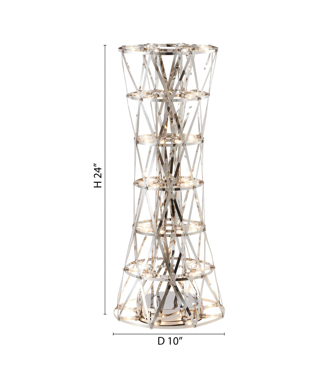 Stainless Steel Column Table Lamp Fixed LED by Bethel - view 5
