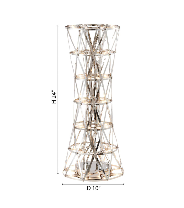 Stainless Steel Column Table Lamp Fixed LED by Bethel - view 5