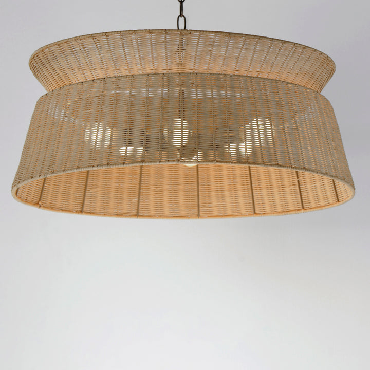 Tulum 6-Light Chandelier Natural / Dark Bronze alternate view
