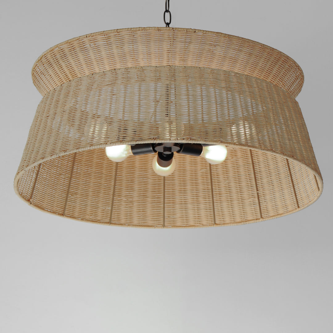 Tulum 6-Light Chandelier Natural / Dark Bronze alternate view