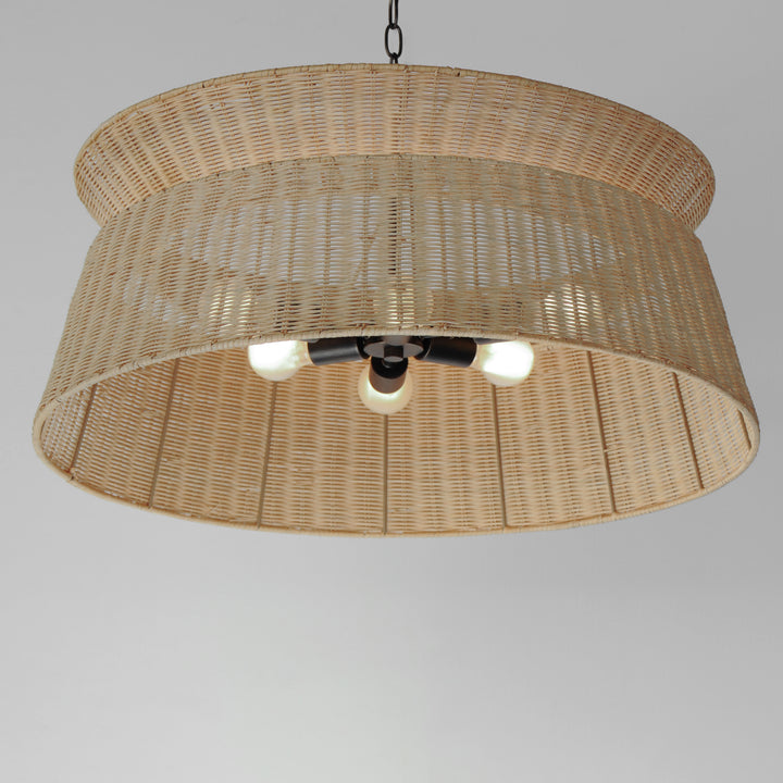 Tulum 6-Light Chandelier Natural / Dark Bronze alternate view