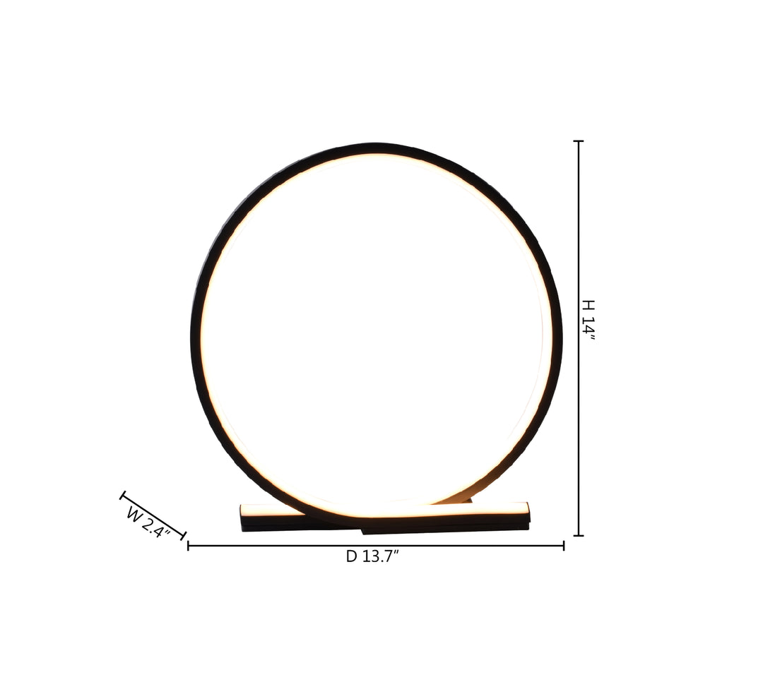 Round LED Table Lamp with Acrylic Diffuser by Bethel - view 13