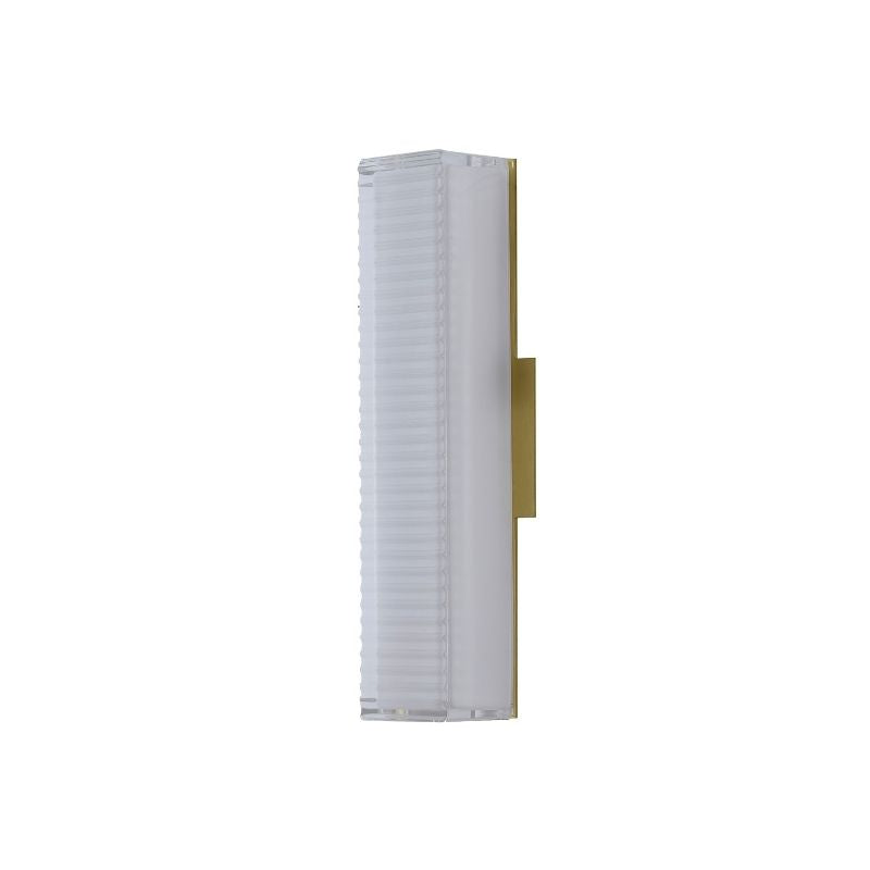 Brass Glass Wall Sconce by Bethel - view 4