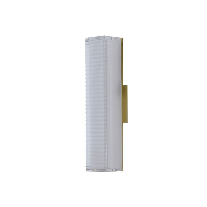 Brass Glass Wall Sconce by Bethel - view 4