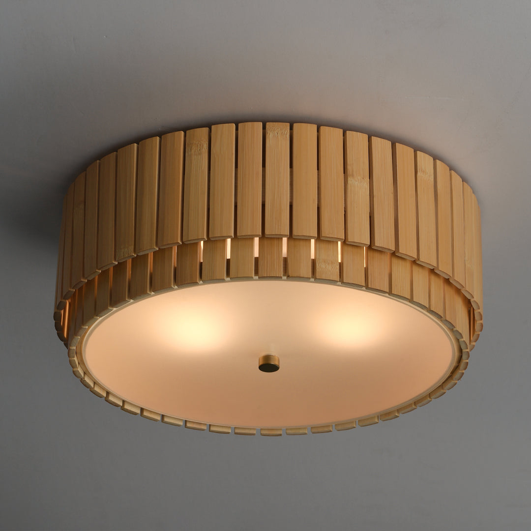 Satori 2-Light Flush Mount Natural / Natural Aged Brass alternate view