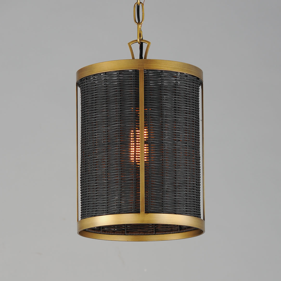 Rattan 1-Light Pendant Brass / Natural Aged Brass alternate view