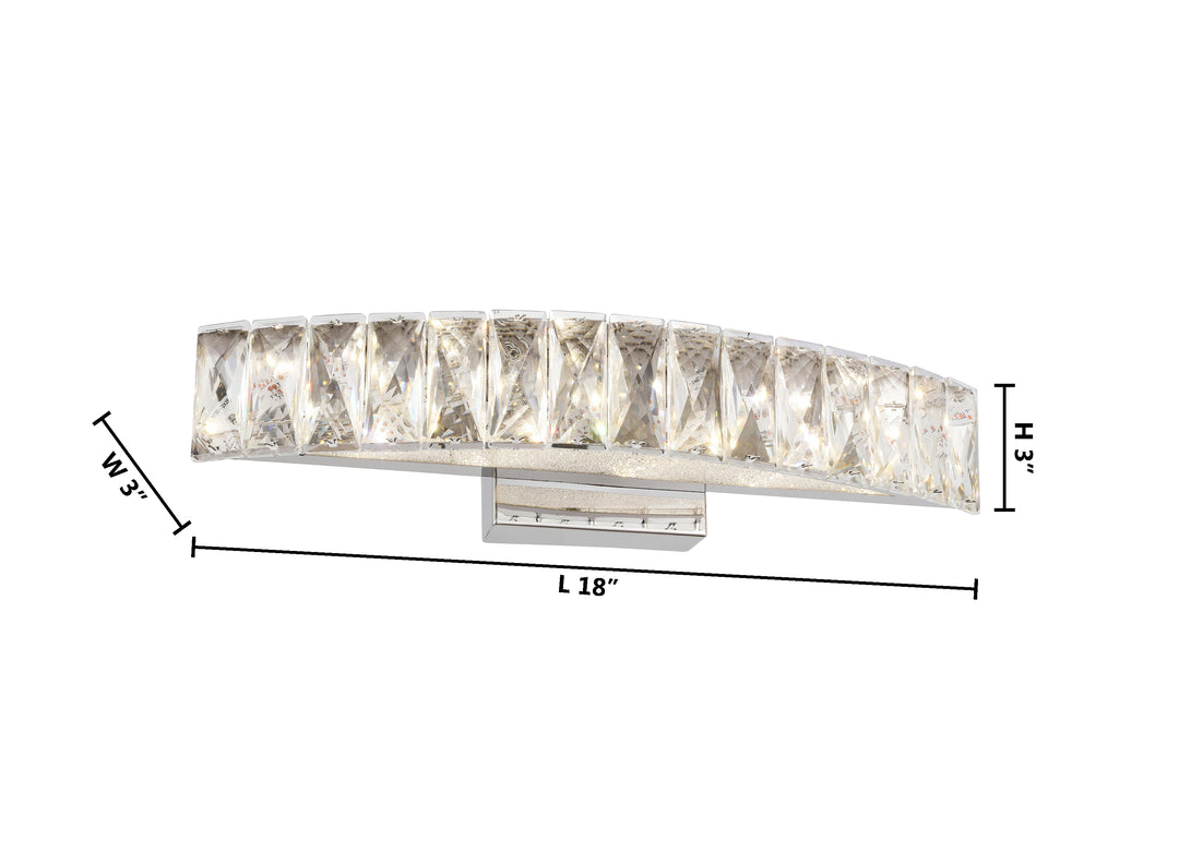 Clear Crystal Band Wall Sconce with Beaded Frame and Hardware by Bethel - view 12