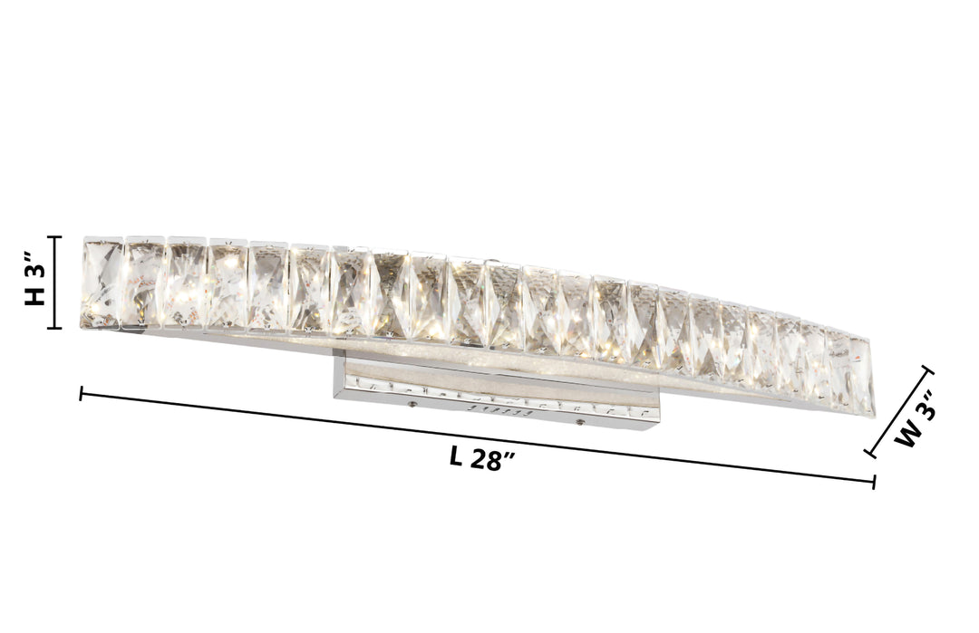 Clear Crystal Band Wall Sconce with Beaded Frame and Hardware by Bethel - view 17