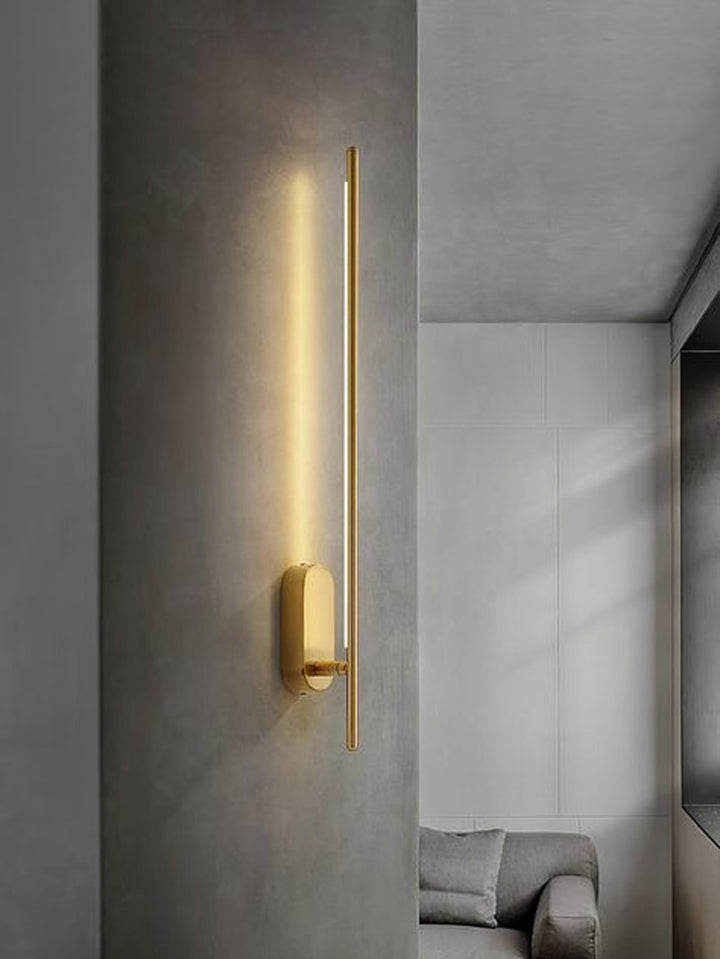 Brass LED Stick Wall Sconce with Silicone Diffuser by Bethel - view 8