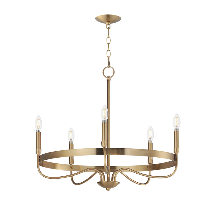 Frankie Chandelier Heritage Brass