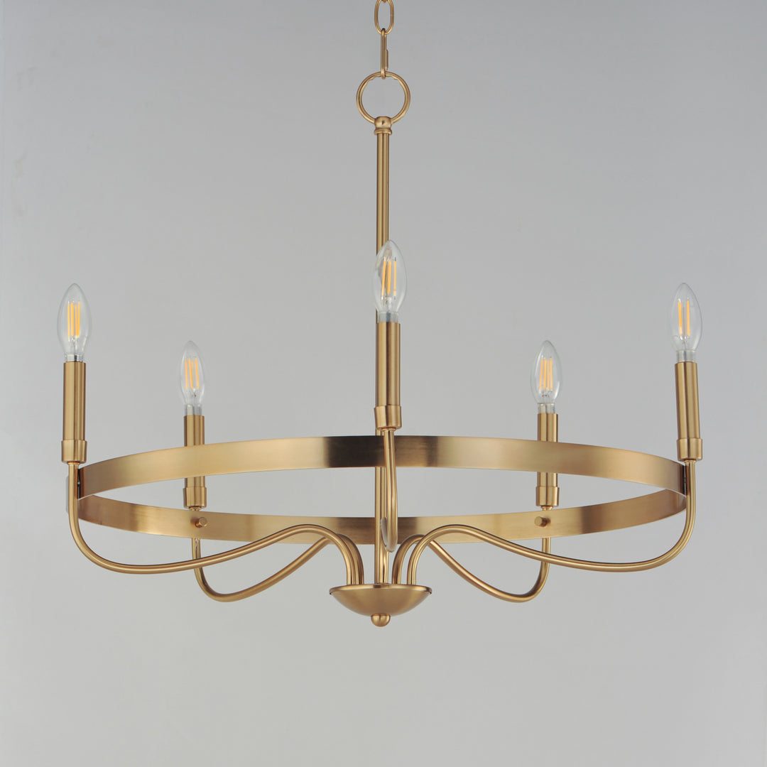 Frankie Chandelier Heritage Brass alternate view