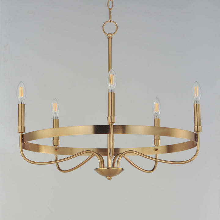 Frankie Chandelier Heritage Brass alternate view