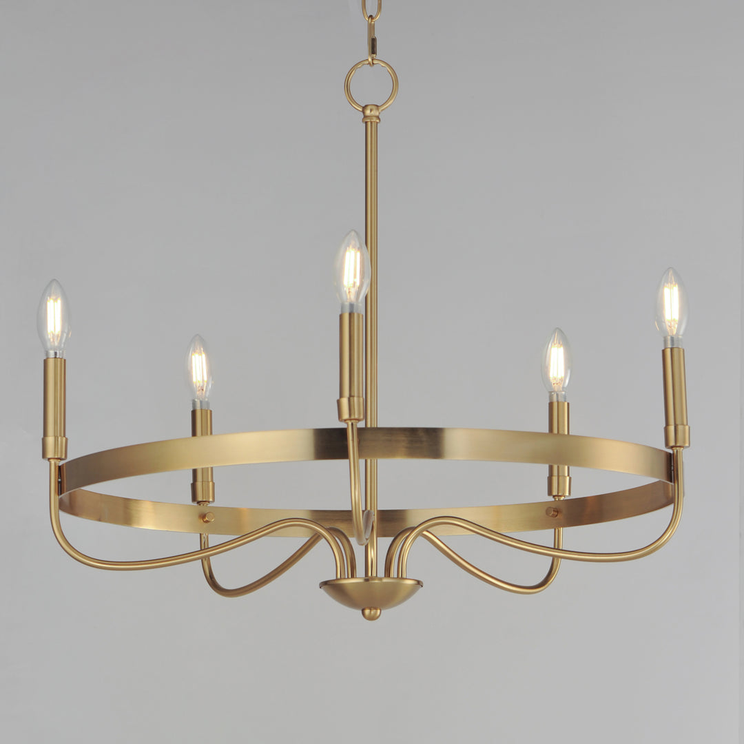 Frankie Chandelier Heritage Brass alternate view