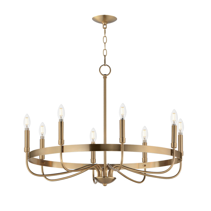 Frankie Chandelier Heritage Brass