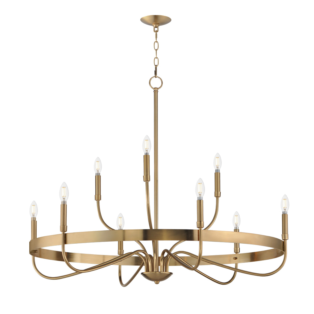 Frankie Chandelier Heritage Brass