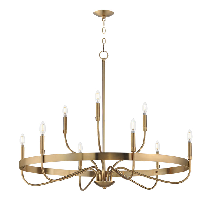 Frankie Chandelier Heritage Brass